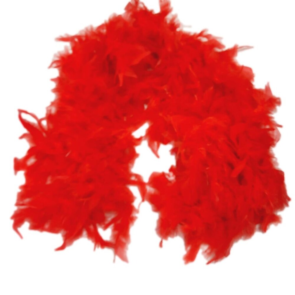 Red 3 Ct Chandelle Feather Boa 45 gm 2 yds